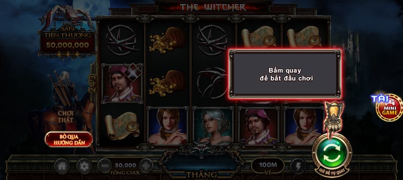 Nổ hũ The Witcher IBET68: Quay hũ săn bộ 7 quyền lực 4 Vòng quay miễn phí The Witcher